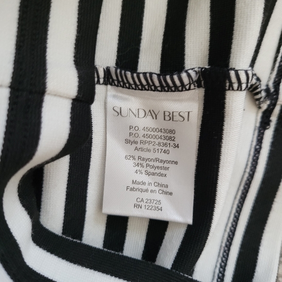 Aritzia Sunday Best Miller Striped Mini Dress Size 4 - Picture 5 of 5